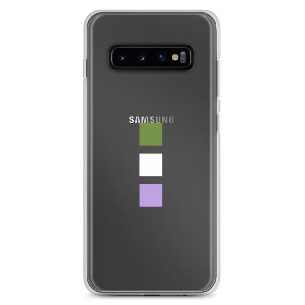 Funda para Samsung con cuadrados de género no binario
