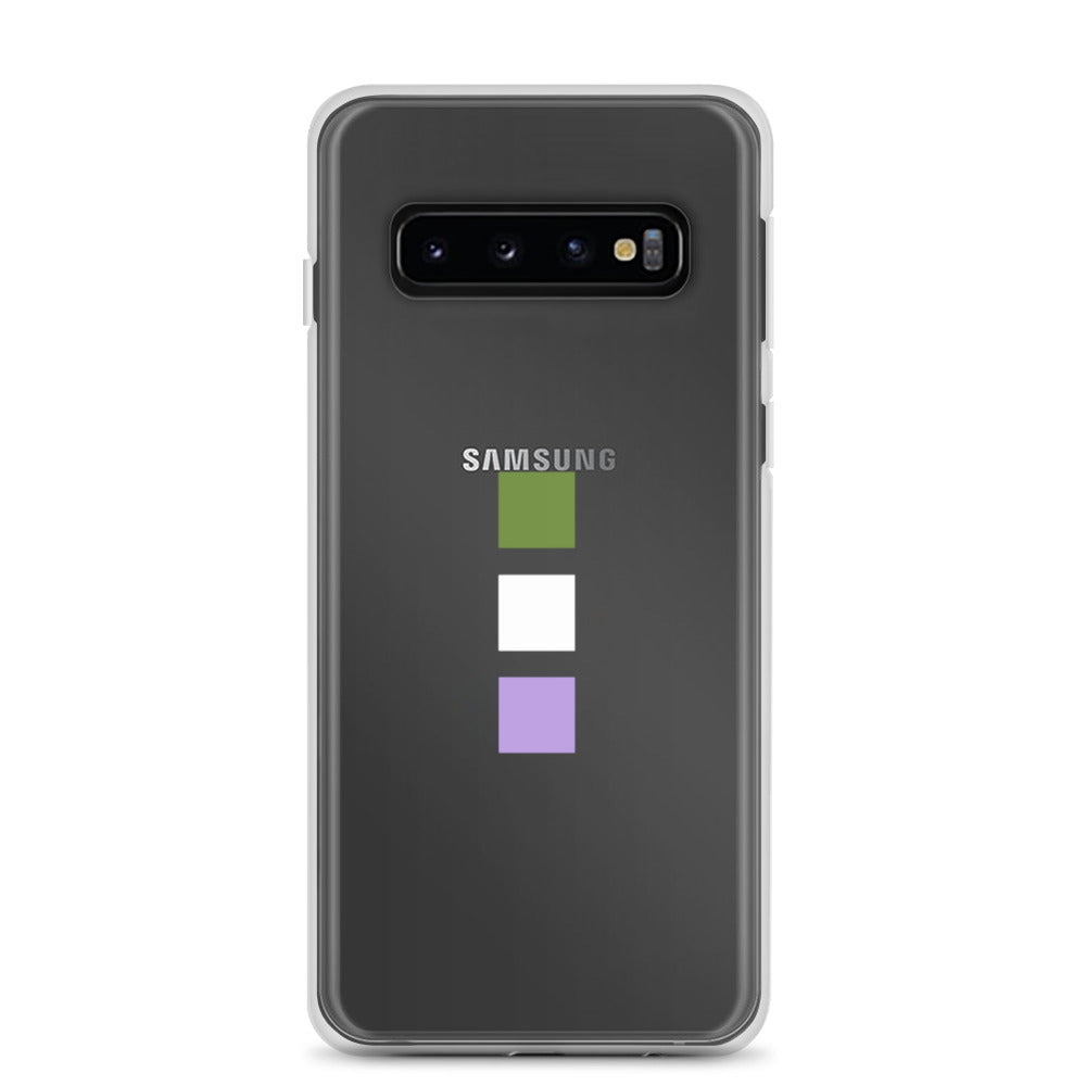Funda para Samsung con cuadrados de género no binario