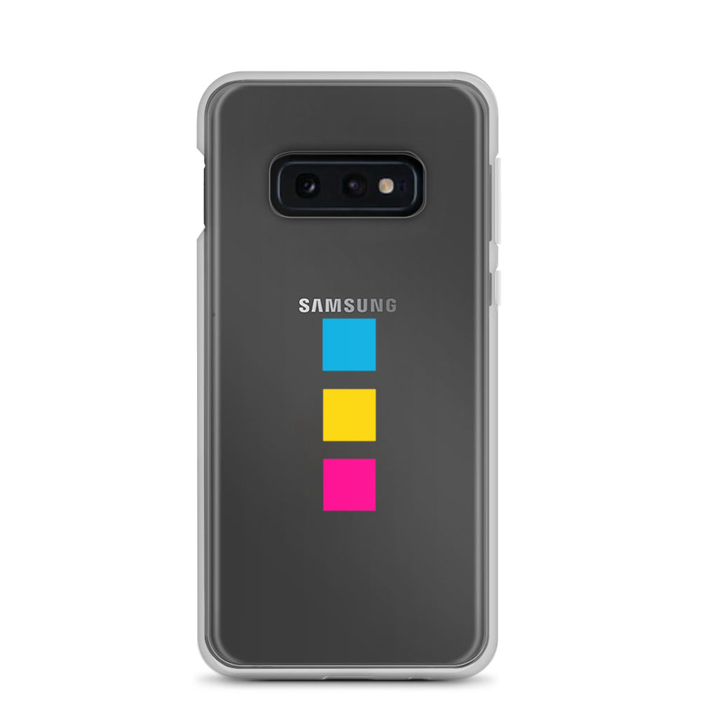 Funda para Samsung con cuadrados pansexuales