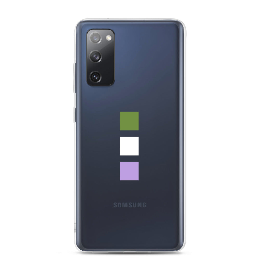 Funda para Samsung con cuadrados de género no binario