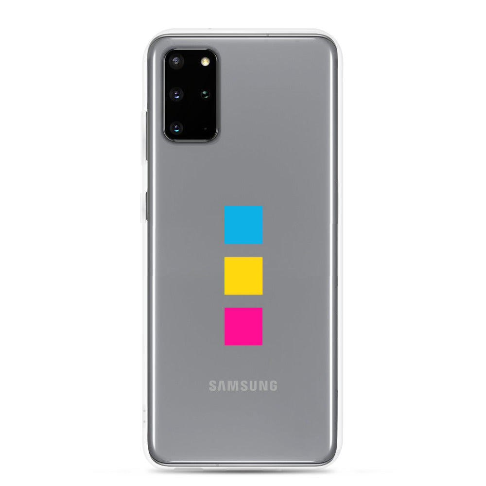 Funda para Samsung con cuadrados pansexuales