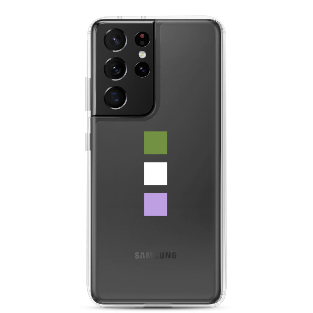 Funda para Samsung con cuadrados de género no binario