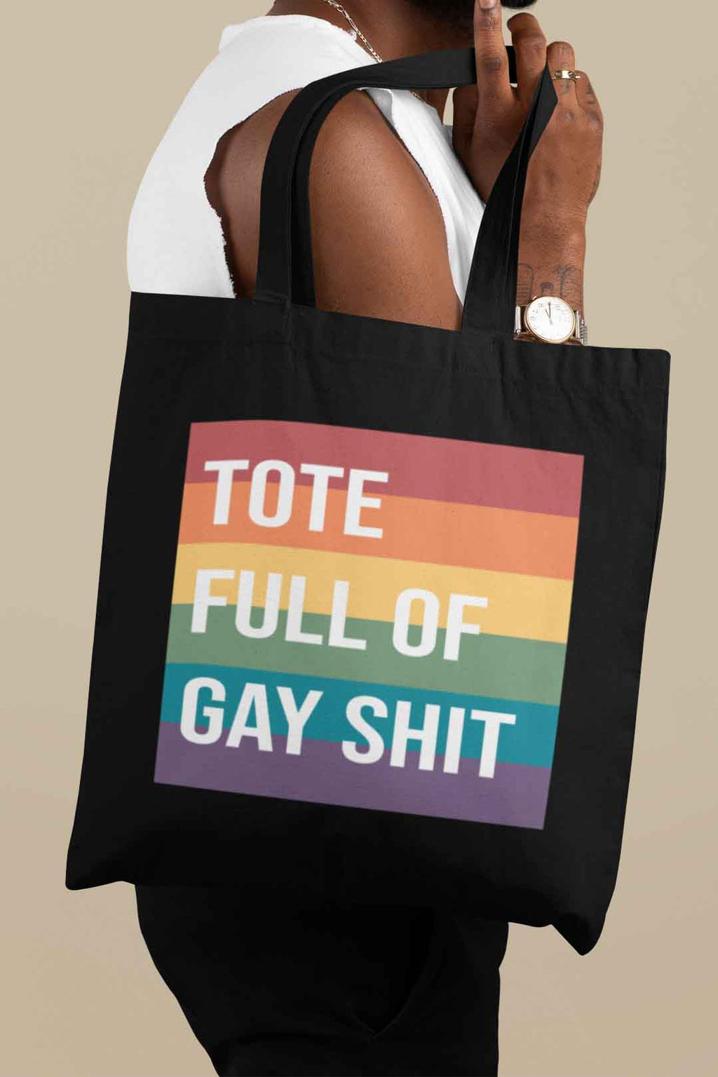 Tote Full Of Gay Shit Organic Tote Bag