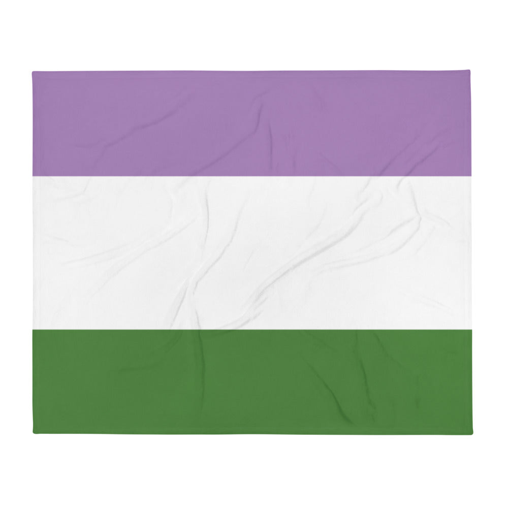 Genderqueer Pride Throw Blanket