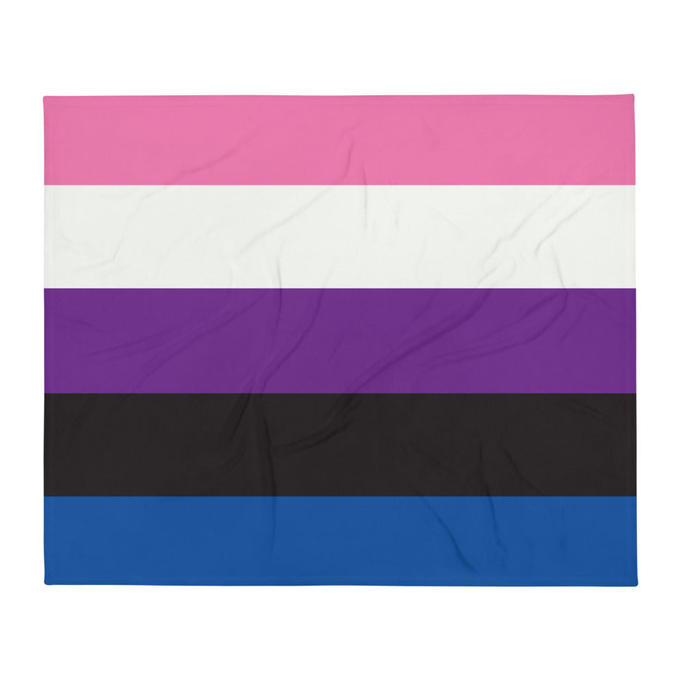 Genderfluid Throw Blanket