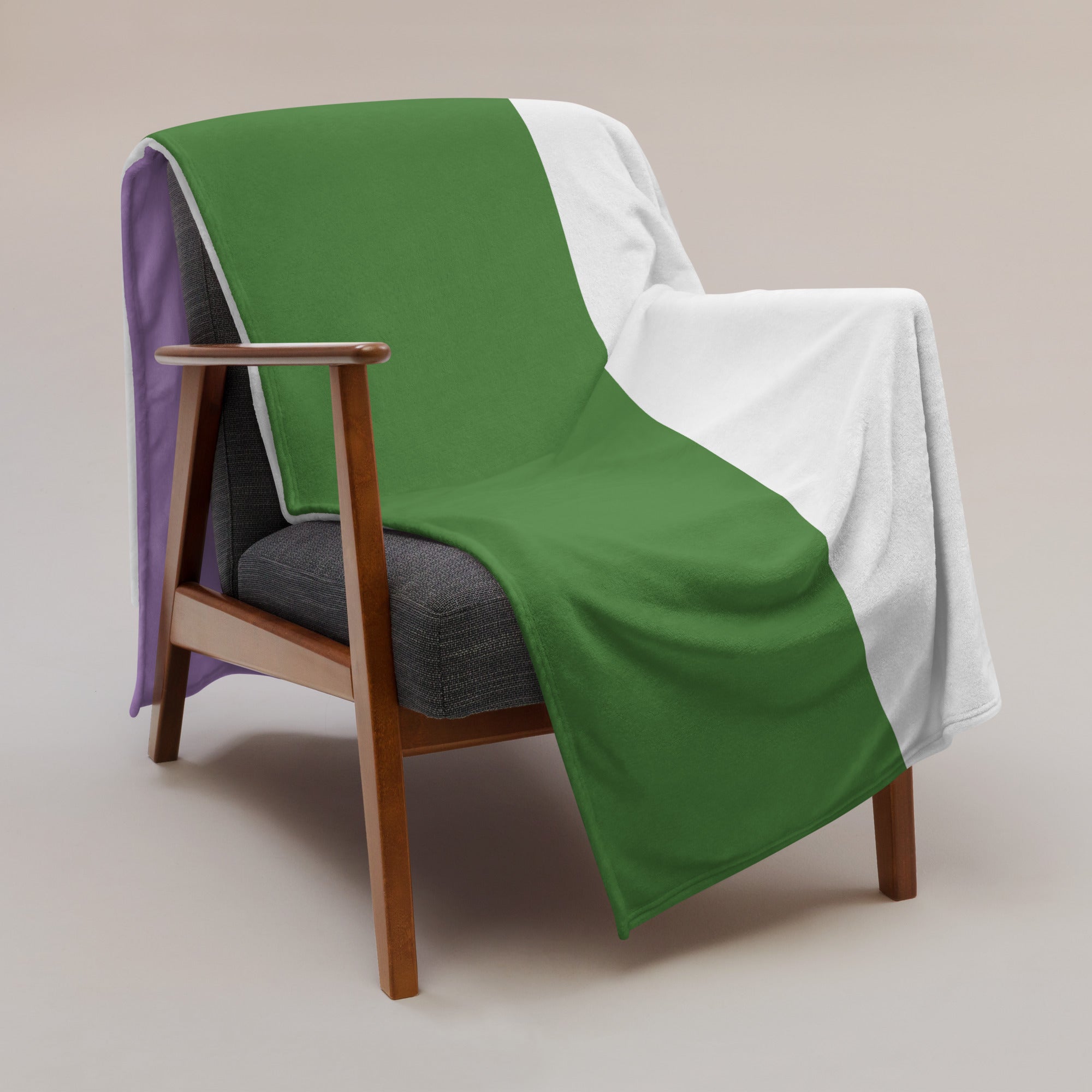 Manta con motivo del orgullo de género no binario