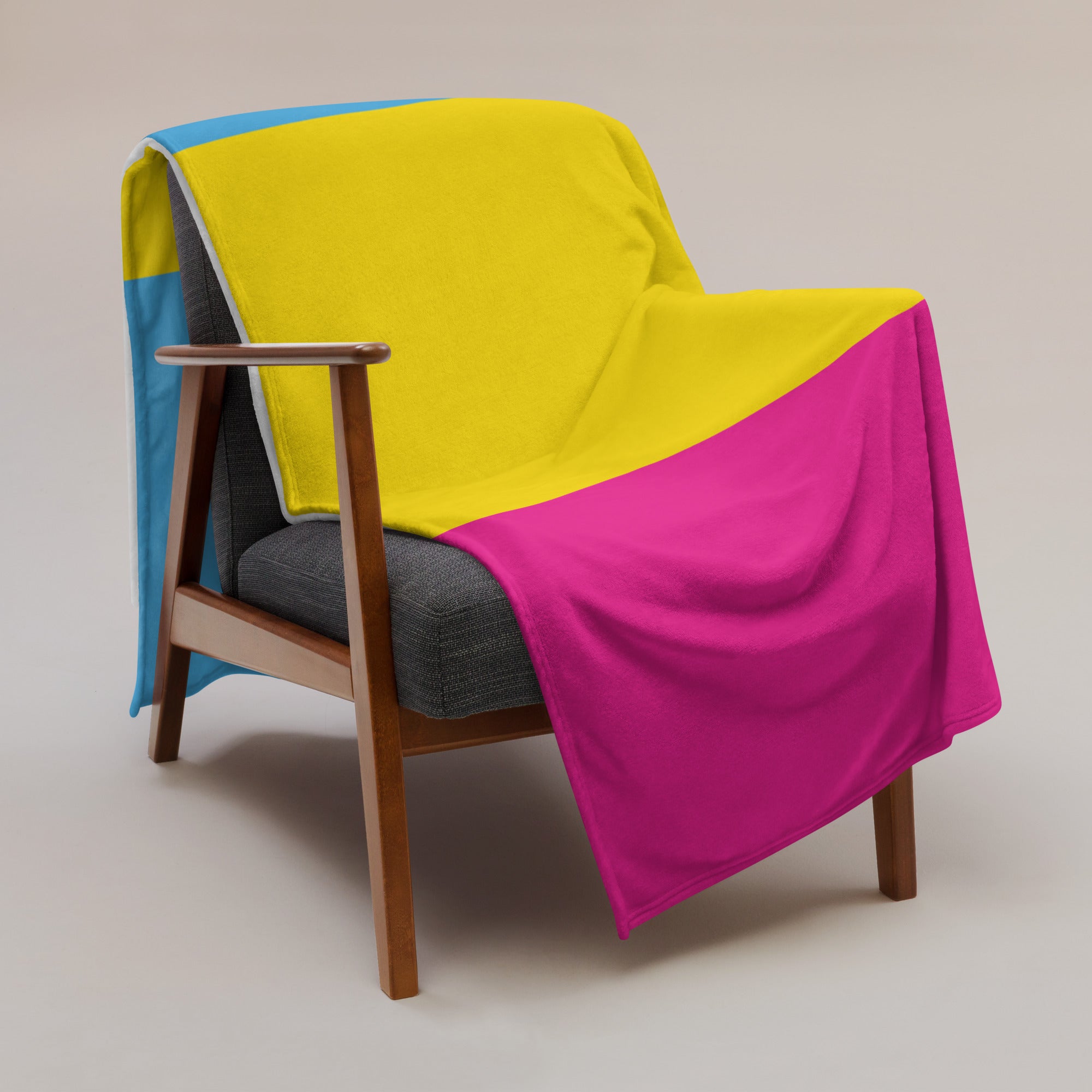 Pansexual Pride Throw Blanket