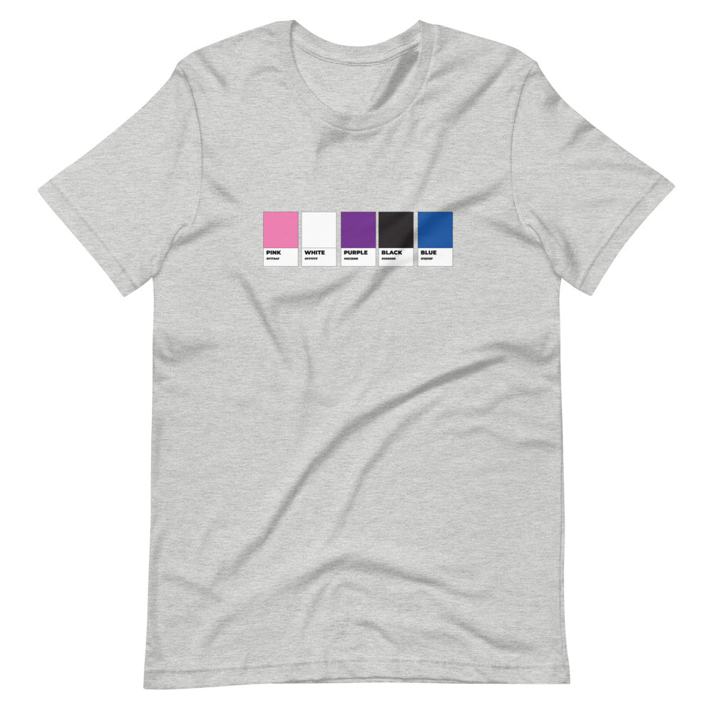 Genderfluid Colors Swatch Unisex T-Shirt