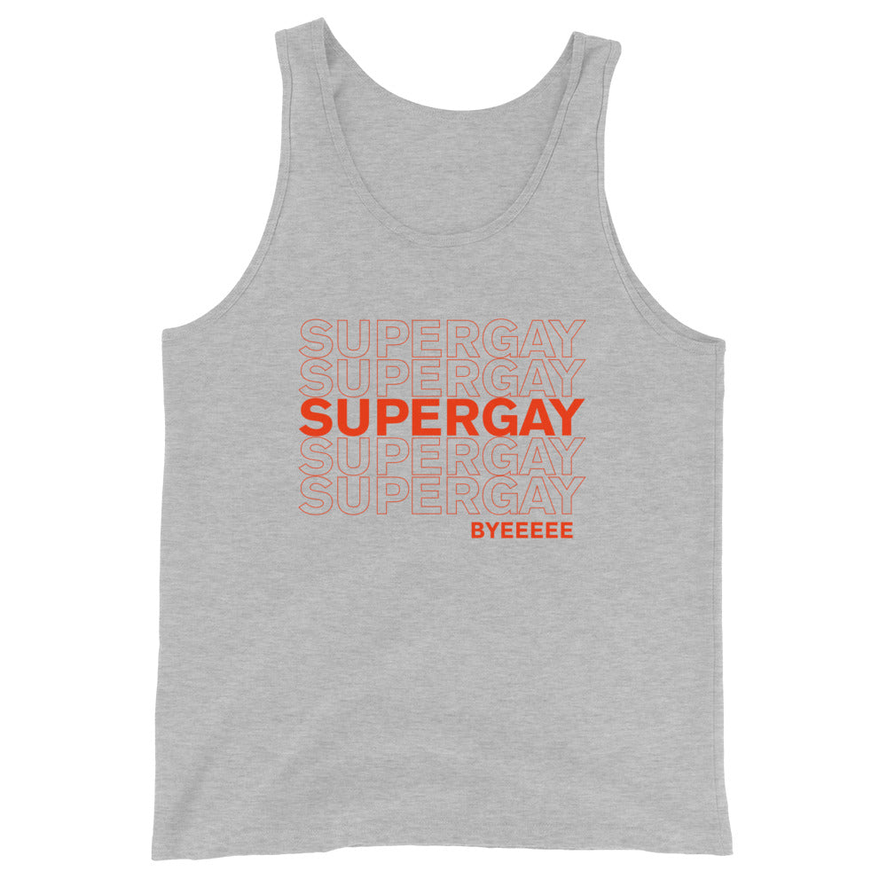 Camiseta sin mangas unisex Super Gay
