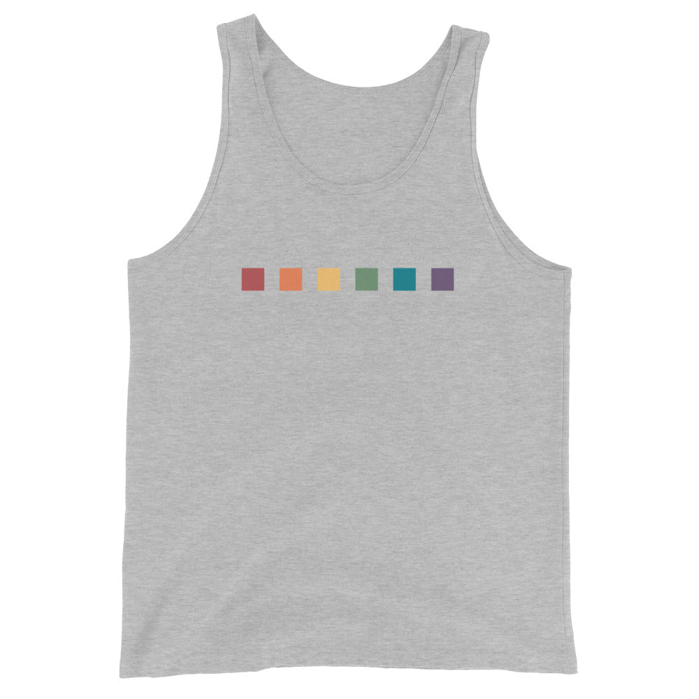 Rainbow Squares Unisex Tank Top