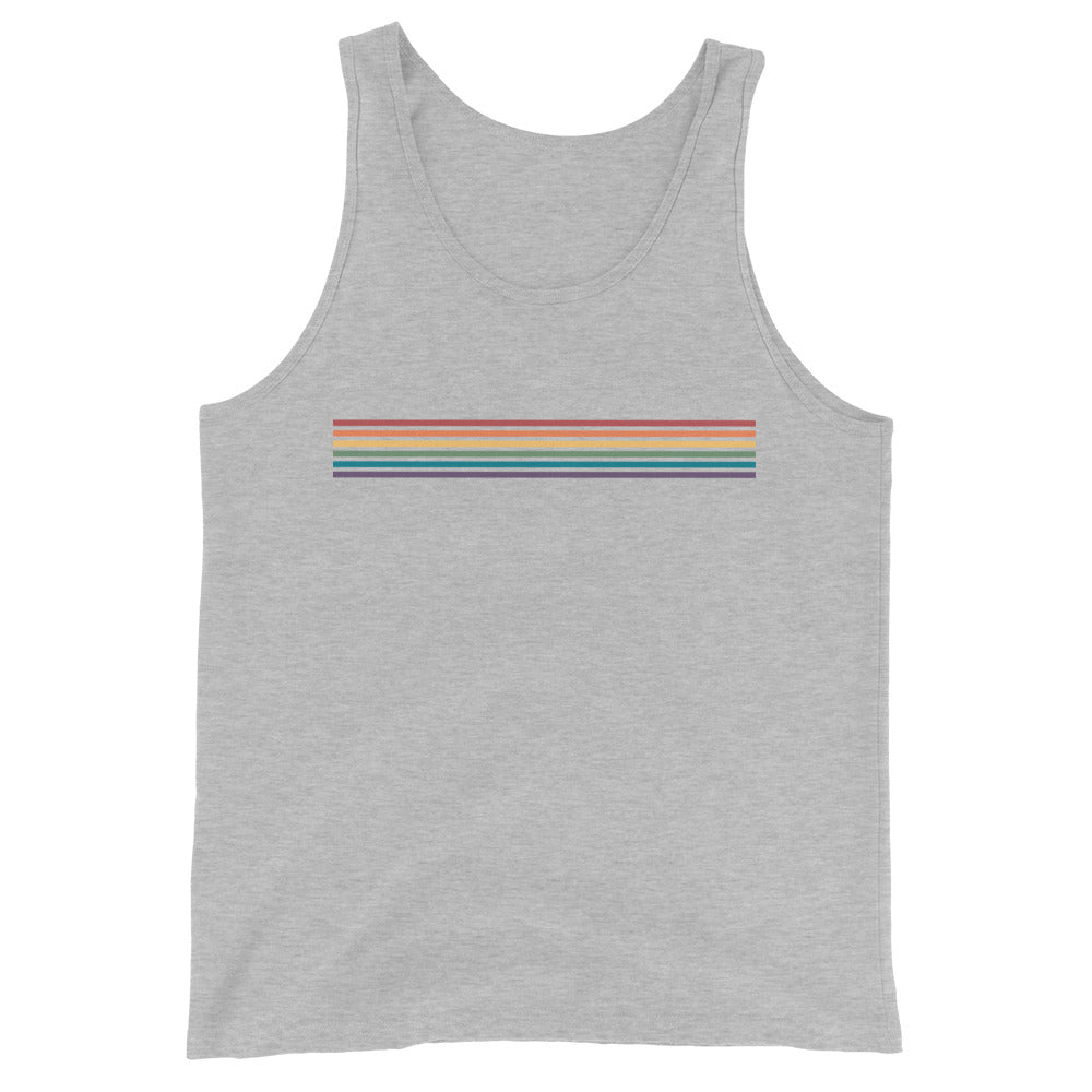 Rainbow Stripes Unisex Tank Top