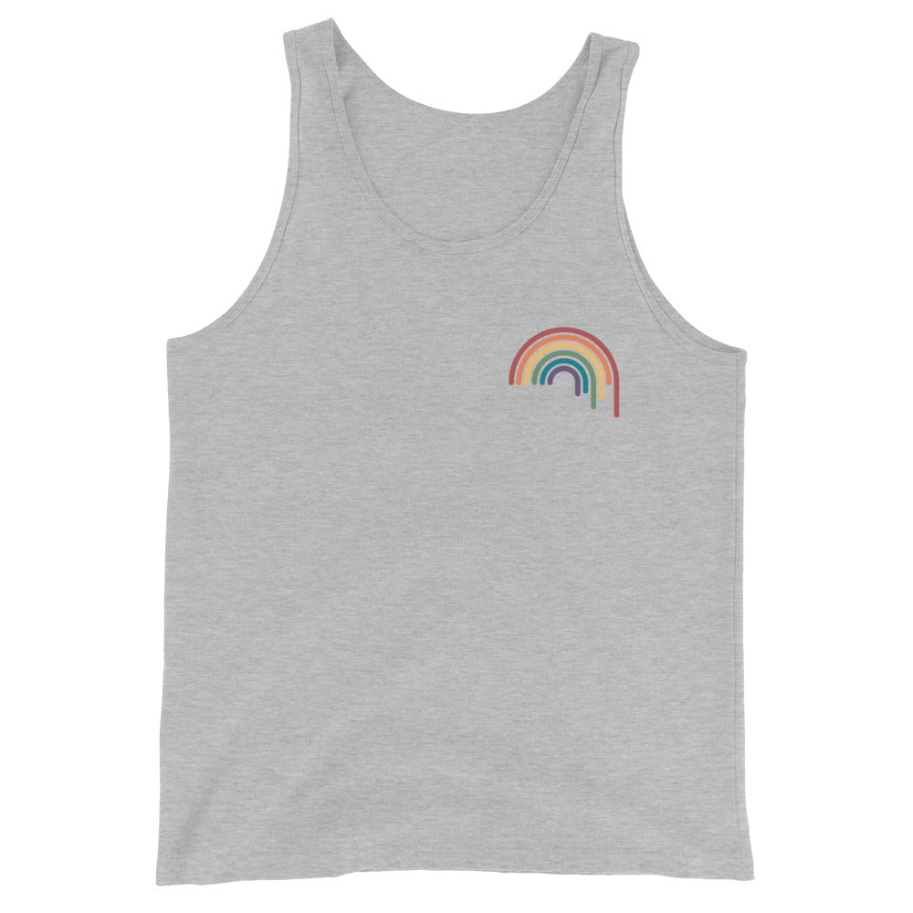 Rainbow Drip Unisex Tank Top