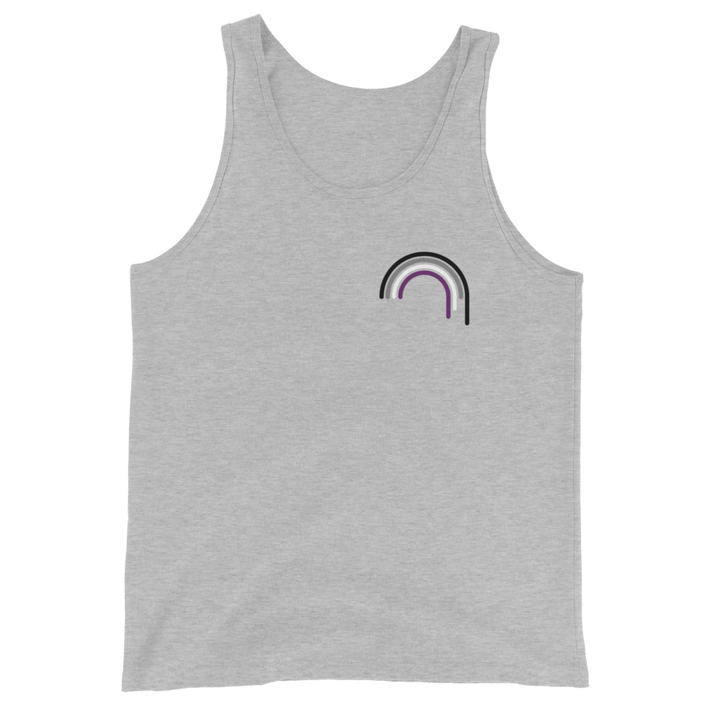 Asexual Rainbow Drip Unisex Tank Top