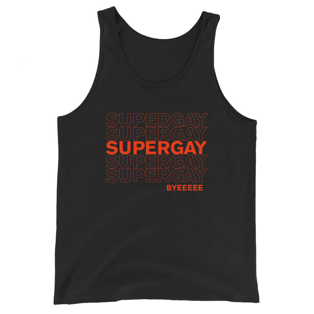 Camiseta sin mangas unisex Super Gay