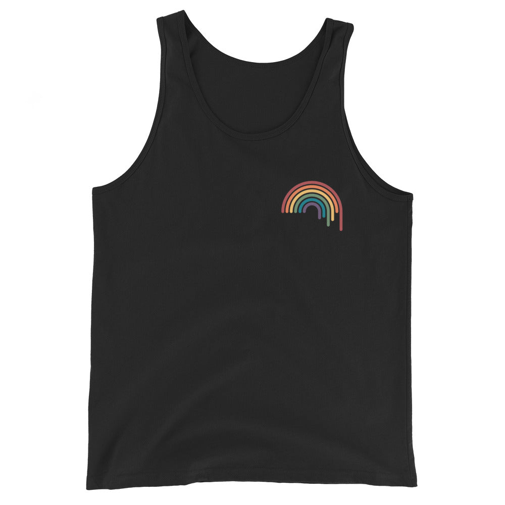 Rainbow Drip Unisex Tank Top