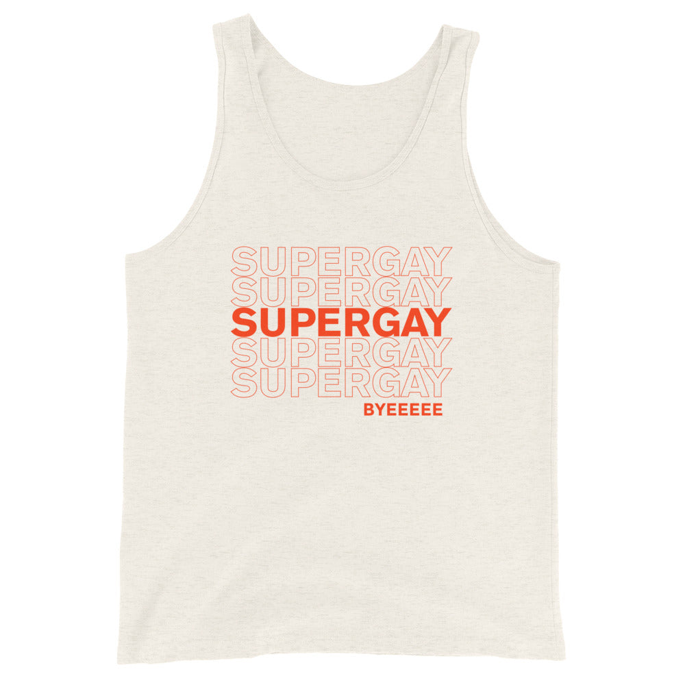 Camiseta sin mangas unisex Super Gay