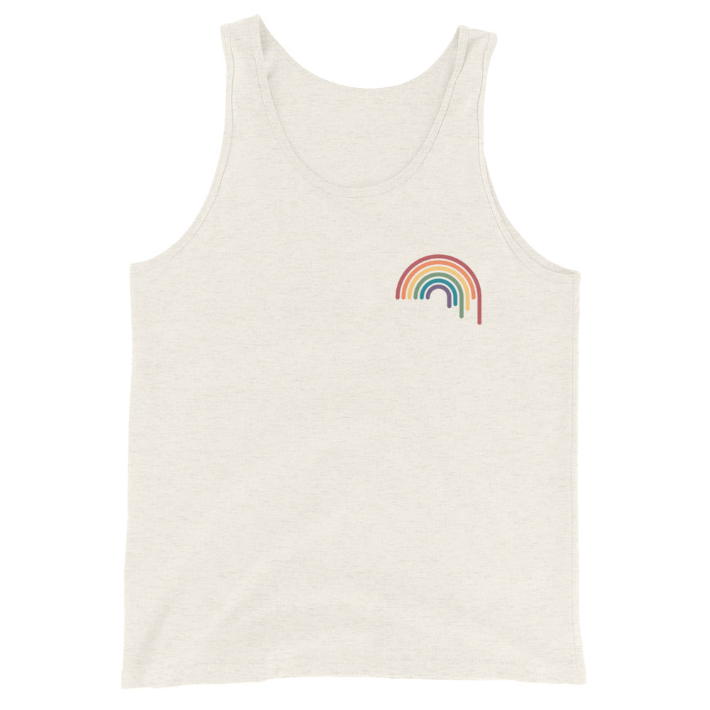 Rainbow Drip Unisex Tank Top