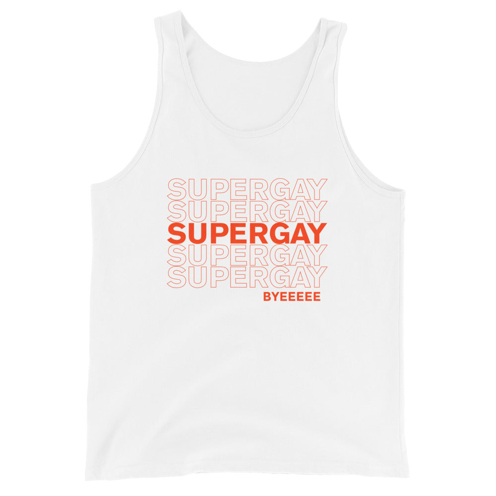 Camiseta sin mangas unisex Super Gay