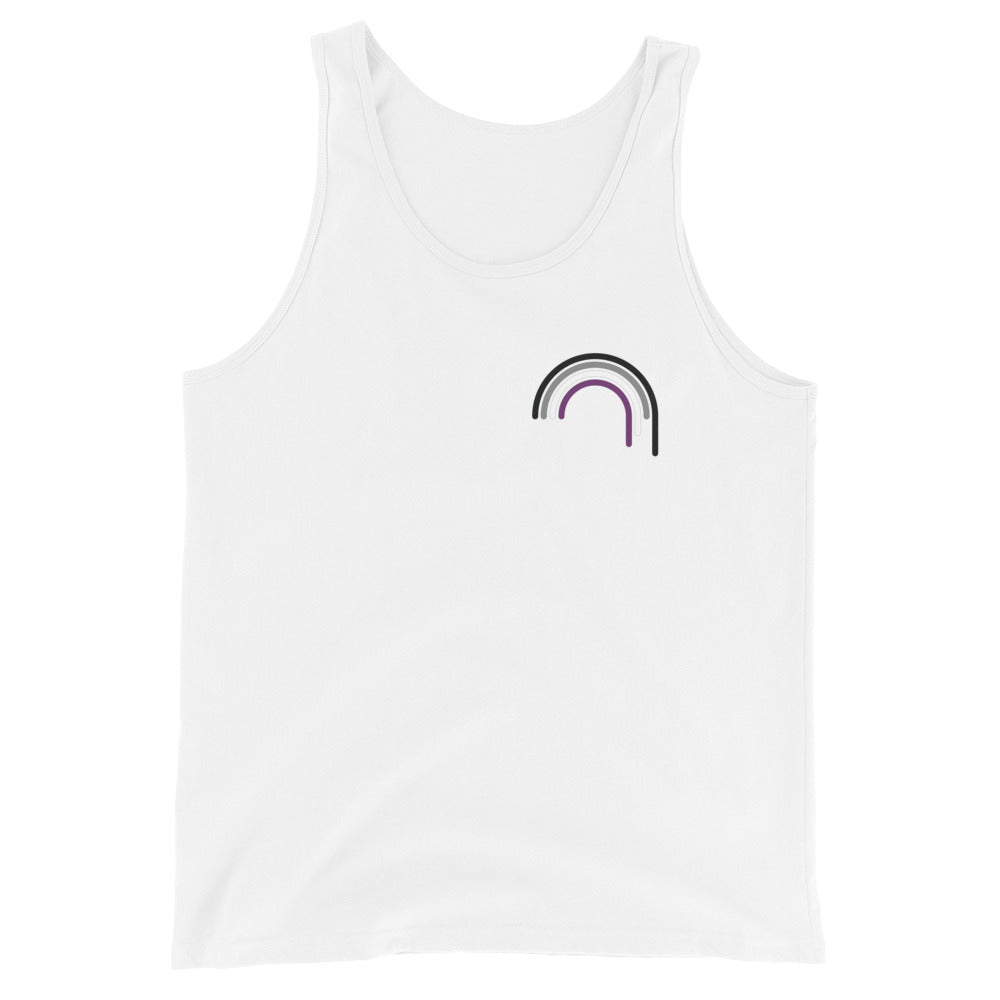 Asexual Rainbow Drip Unisex Tank Top