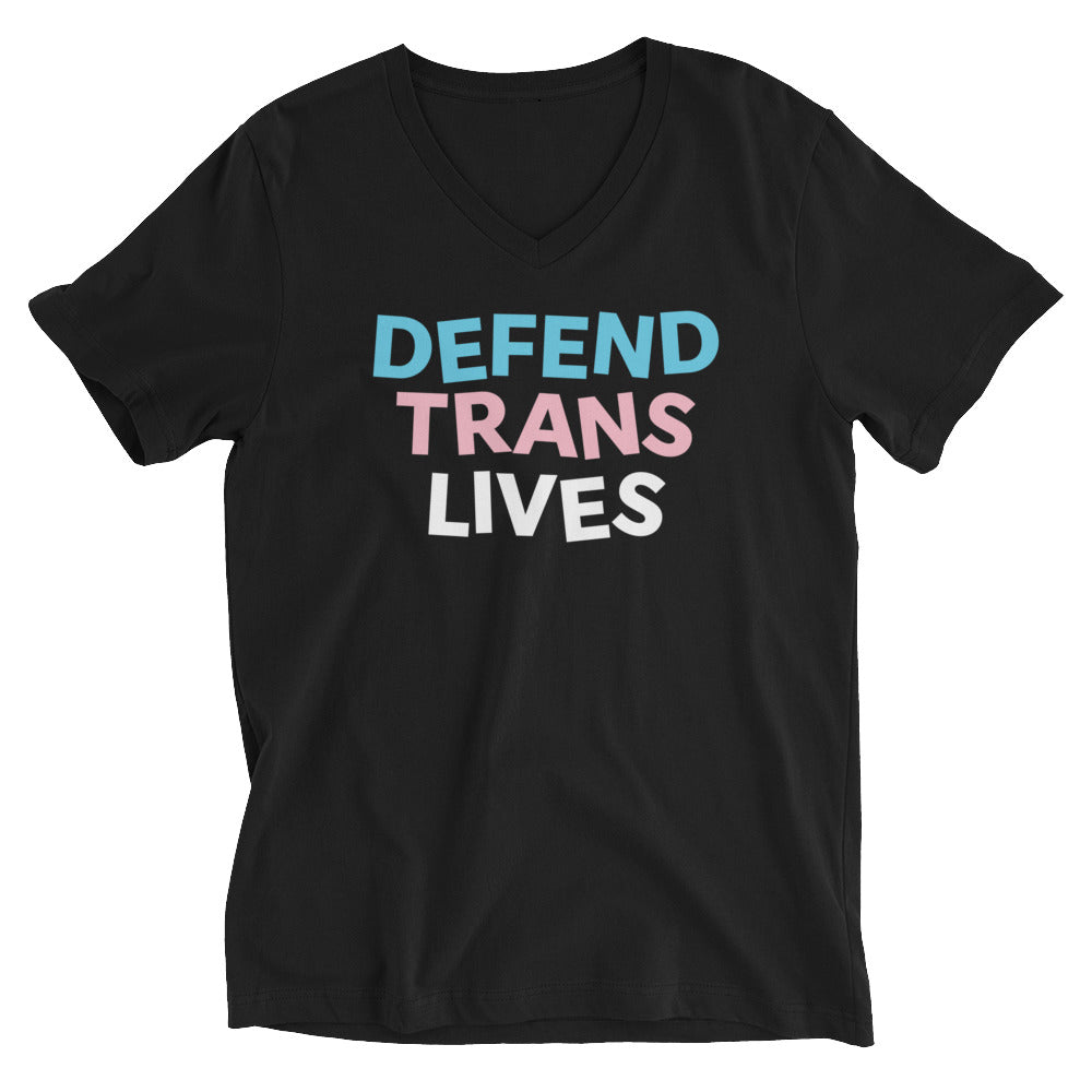 Defend Trans Lives Unisex V-Neck