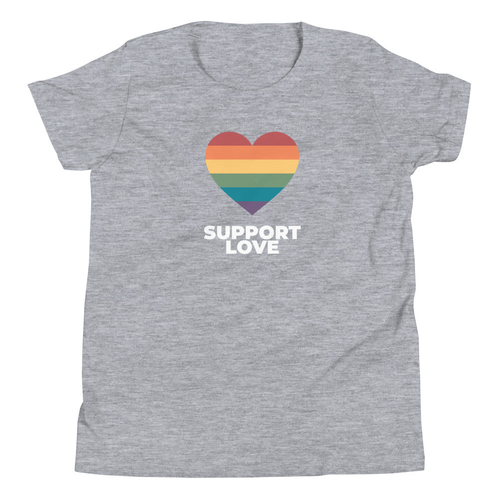 Support Love Heart Youth T-Shirt